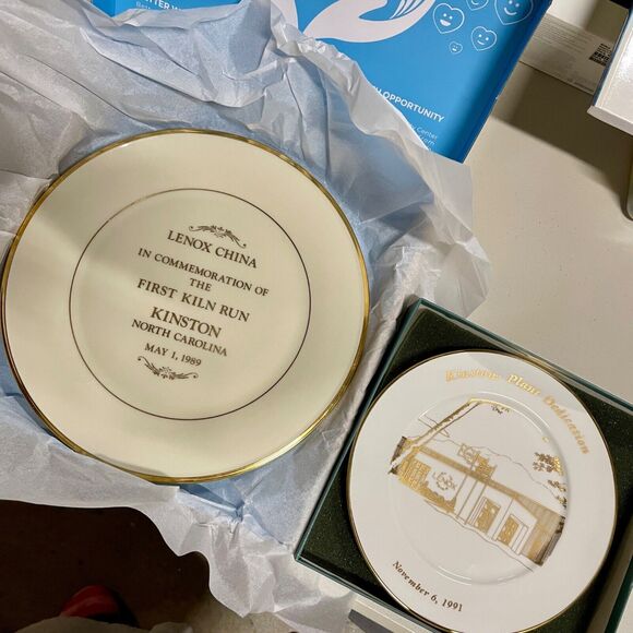 Lenox Limited Edition First Kiln Run & Kinston, NC Plant Dedication Run Rare - Picture 1 of 16